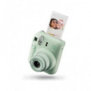 FUJIFILM Camara de Fotos Intant Instax Mini 12 Verde + 1 Pack de 10 Fotos+ 3 Portafoto Best Memori