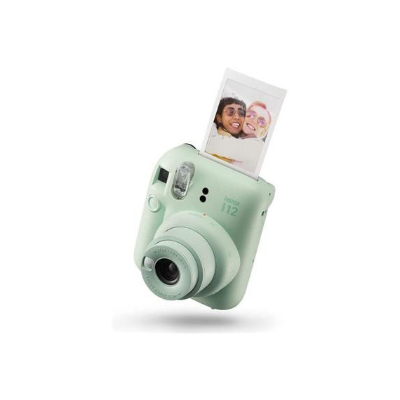 FUJIFILM Camara de Fotos Intant Instax Mini 12 Verde + 1 Pack de 10 Fotos+ 3 Portafoto Best Memori