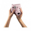 FUJIFILM Camara Instantanea Mini 12 con Pack 10 FOTOS+3 Portafotos Color Rosa Blossom