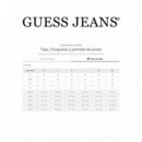 Camiseta a Rayas con Logotipo de GUESS JEANS