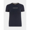 Camiseta con Logotipo Estampado Corte Slim de GUESS JEANS