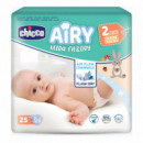 CHICCO PAÑAL AIRY MINI 3-6KG 25 UDS