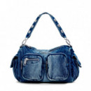 Bolso Denim Priori  Multipocket Habana  DESIGUAL