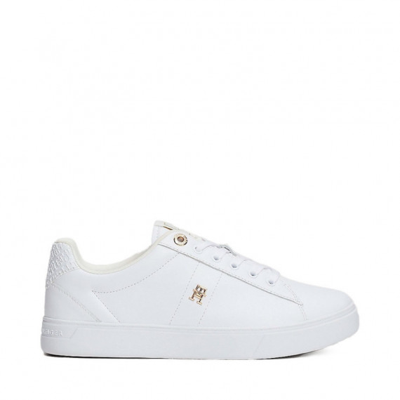 Zapatillas de Piel con Monogramas Th  TOMMY HILFIGER