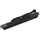 LAPARA Regleta Pdu 19 1U 12 Iec con Interruptor Aluminio