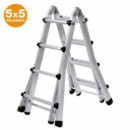 Escalera Telescópica Aluminio 5X5 Peldaños AIRMEC