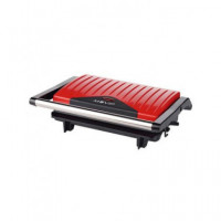 MUVIP Sandwichera Inox Placa Lisa 750W MV0335 Roja