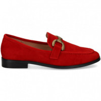 Mocasin Eslabon ante Rojo  BIBI LOU