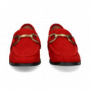 Mocasin Eslabon ante Rojo  BIBI LOU