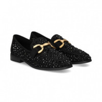 Mocasin Eslabon Negro  BIBI LOU