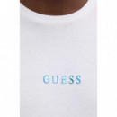 Camiseta Holgada con Gráfico en la Espalda de GUESS