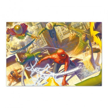 Poster 25 - Spiderman vs Seis Siniestros Marvel Alex Ross