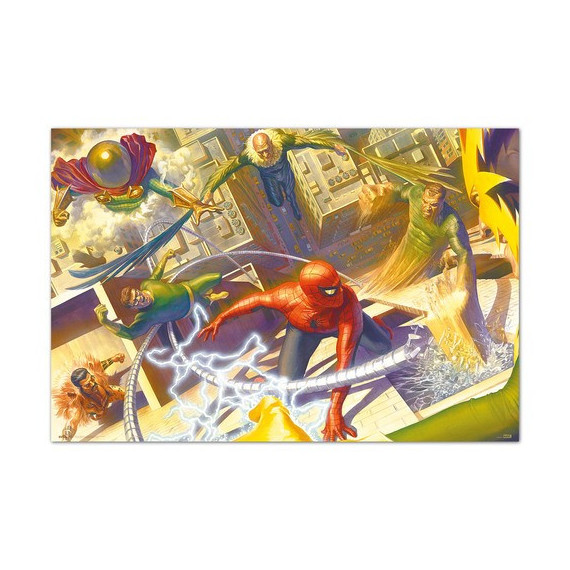 Poster 25 - Spiderman vs Seis Siniestros Marvel Alex Ross