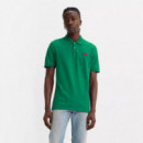 Polos Polo Levi's® de Hombre Slim Housemark Shady Glade Pique Verde  LEVI'S