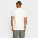 Camisetas Hombre Camiseta REVOLUTION Offwhite Bordado