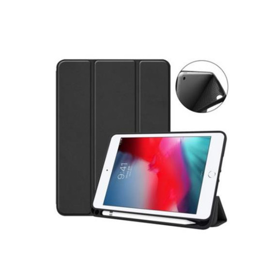 DEVIA Funda Tableta Ipad Pro 13" Cover con Ranura de Lapiz Negro 2024