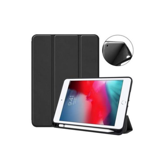 DEVIA Funda Tableta Ipad Pro 11" Cover con Ranura de Lapiz Negro 2024