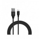 DEVIA Cable Datos Iphone Ligthning a USB 2MTRS Negro 2.1A