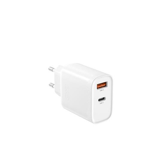 XO Adaptador Corriente 1XUSB/1XTIPO C 30W 2.4A Blanco L116 Carga Rapida 18/30W