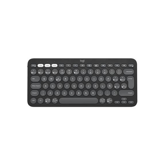 LOGITECH Teclado BLUETOOTH K380S  Multidispositivo Pebble Keys 2 Negro