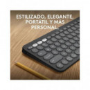 LOGITECH Teclado BLUETOOTH K380S  Multidispositivo Pebble Keys 2 Negro