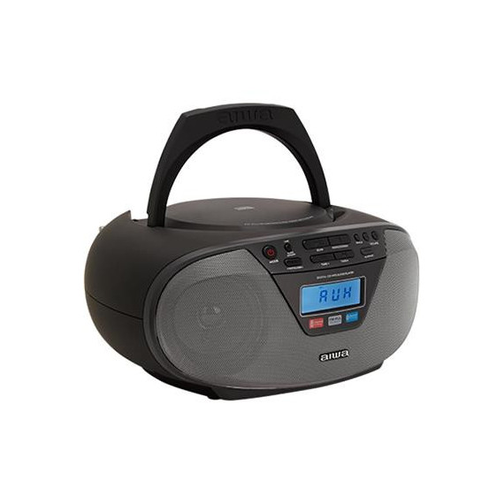 AIWA Radio CD Portatil BLUETOOTH Boombox BBTU-400BK Negro USB,MP3,AUX In