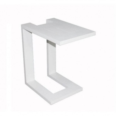 Mesa Auxiliar de Jardín Square 32X48 Cm Color Blanco Essentials®  ESSENTIALS