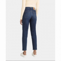 High Waisted Mom Jean Dark Indigo - Worn In Winter Cloud LEVIS