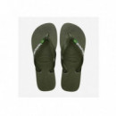 Hav. Brasil Logo Green/green HAVAIANAS