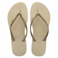 Hav. Slim Sand Grey/light Golden HAVAIANAS