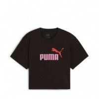 Camiseta Girls Logo Cropped Kids  PUMA