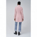 SALSA JEANS Chaquetas Mujer Abrigo Salsa Paño Grace Rosa