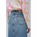 SALSA JEANS Falda Salsa Denim True con Abertura Frontal