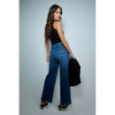 SALSA JEANS Vaqueros Mujer Vaqueros Salsa True Cropped Wide con Cinturón