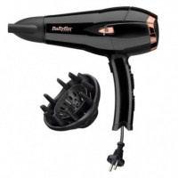 BABYLISS D373E Secador 2000W con Cable Retráctil Negro