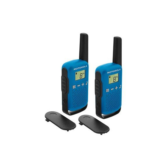 MOTOROLA Pareja Walkies T42 PMR446 4KM 16 Canales Azul