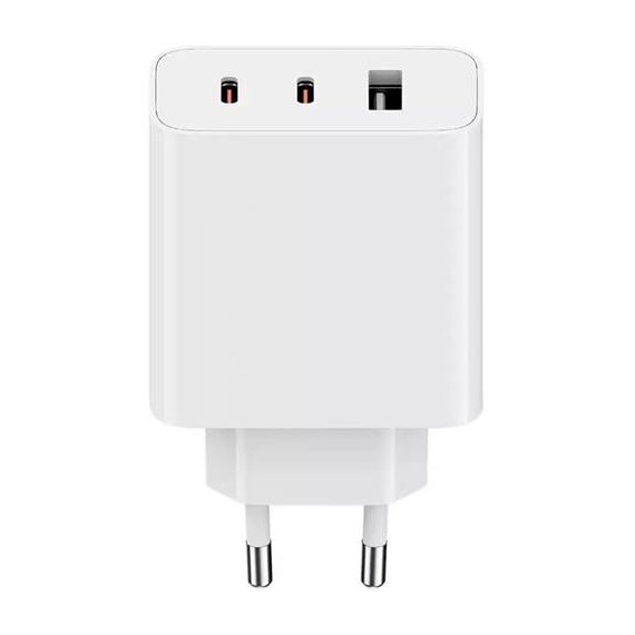 XIAOMI Cargador Red 2X Tipo C 1 USB + Cable Datos Tipo C 67W Gan 2C1A Blanco