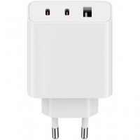 XIAOMI Cargador Red 2X Tipo C 1 USB + Cable Datos Tipo C 67W Gan 2C1A Blanco