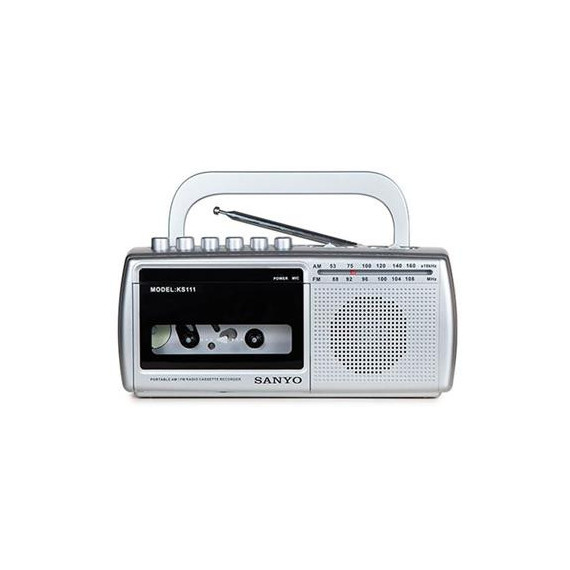 SANYO Reproductor Cassette con Radio Fm KS111