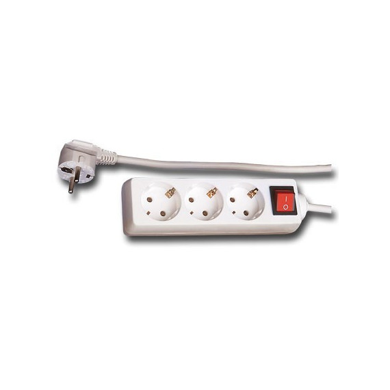 Regleta de 3 con Interruptor (3MTS Cable)  HEPOLUZ