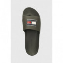 Flag Hilfiger Pool Slide Shady Stone  TOMMY HILFIGER