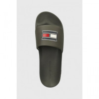 Flag Hilfiger Pool Slide Shady Stone  TOMMY HILFIGER