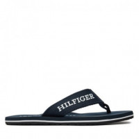 Hilfiger Monotype Beach Sandal Desert Sk  TOMMY HILFIGER