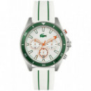 Reloj Silicona Blanco y Verde  LACOSTE