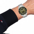 Reloj Plateado E/ Negra  TOMMY HILFIGER