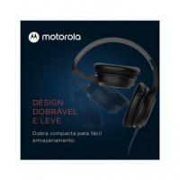 MOTOROLA Auricular Casco con Cable XT120 Negro