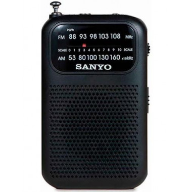 SANYO Radio Digital Bolsillo Am/fm KS121N Negro