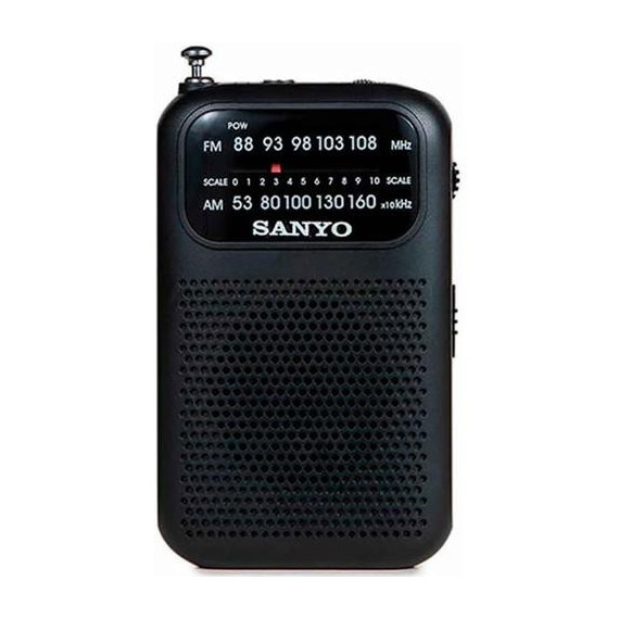 SANYO Radio Digital Bolsillo Am/fm KS121N Negro