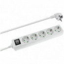 Regleta de 5 con Interruptor (3MTS Cable)  NIMO