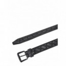 KURT GEIGER - Kensington 30 Belt - Charcoal - 0760209109/CHARCOAL